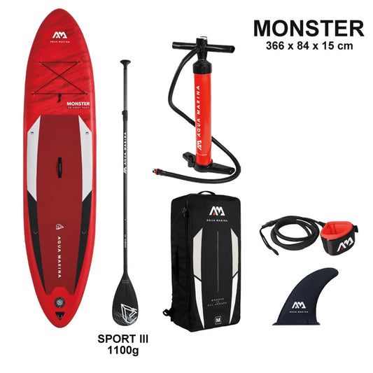 Aqua Marina Monster 12 ' Inflatable Stand Up Paddle Board