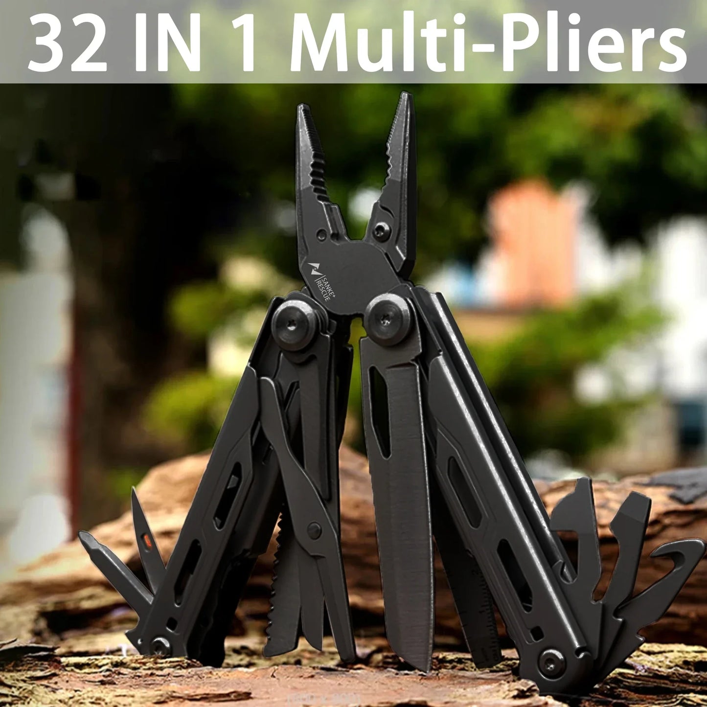 30 in 1 Camping Multitool Multi Plier Folding Plier Wire Stripper Outdoor Pocket Mini Portable New Arrival Hand Tools Knife