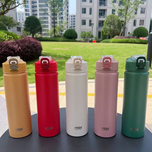 Thermos Bottle with Straw